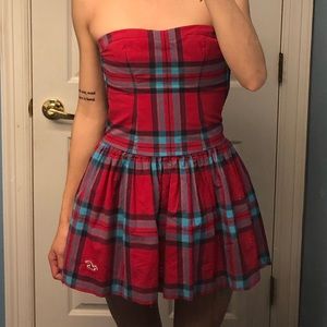 hollister plaid dress